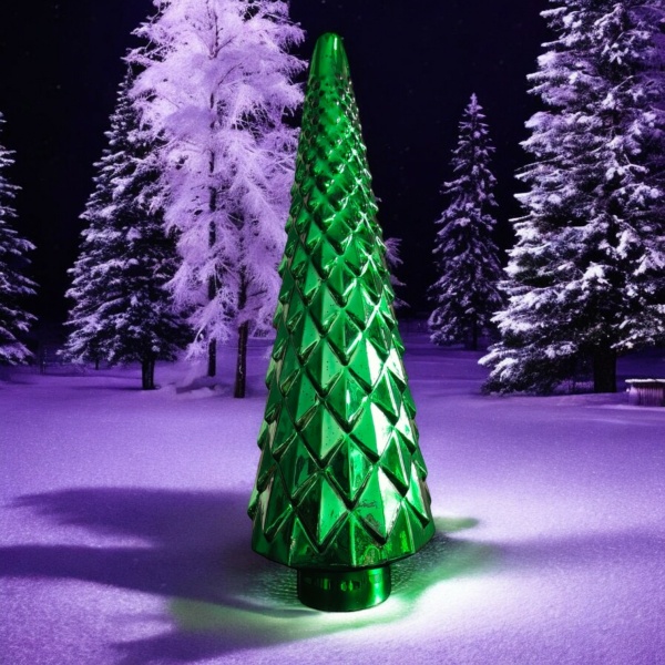 Kerstboom Kegel Groen M