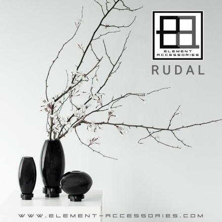 Innovatieve moderne vaas, topdesign, achterkant high-end glas. RUD22ZW