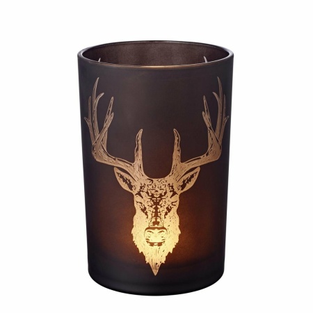 EDZARD Alex orkaanlamp mat zwart H 18 cm
