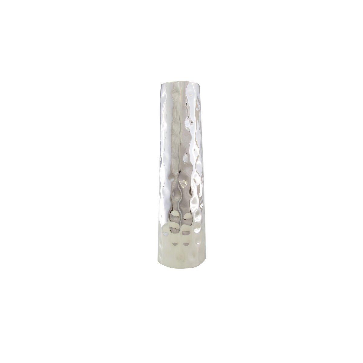 Gehamerd vaas 12x12x41cm