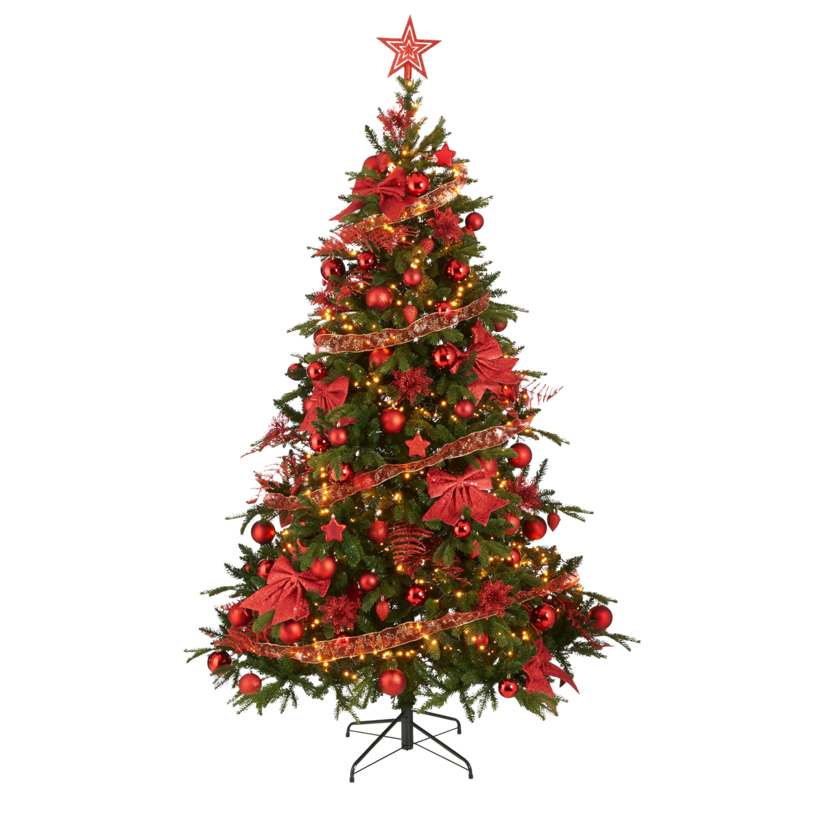 Kerstboom Decoratie Set - 100 Stuks - Rood