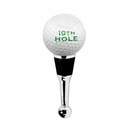 EDZARD Golf flessenstop voor champagne, wijn en mousserende wijn, hoogte 11 cm, Murano glas type, handgemaakt