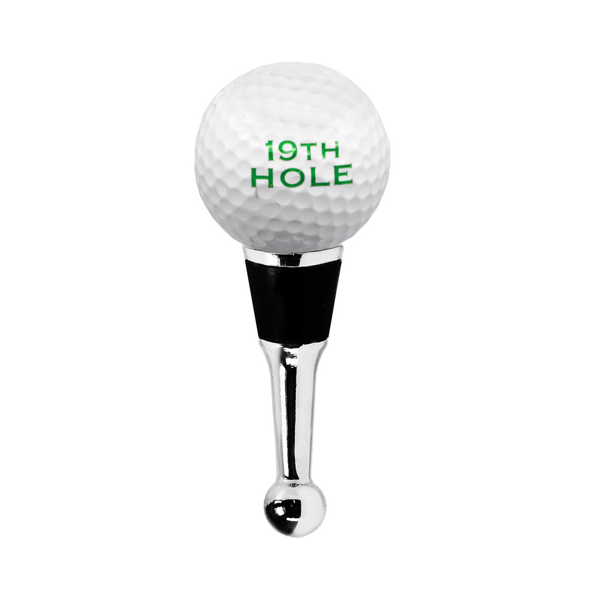 EDZARD Golf flessenstop voor champagne, wijn en mousserende wijn, hoogte 11 cm, Murano glas type, handgemaakt