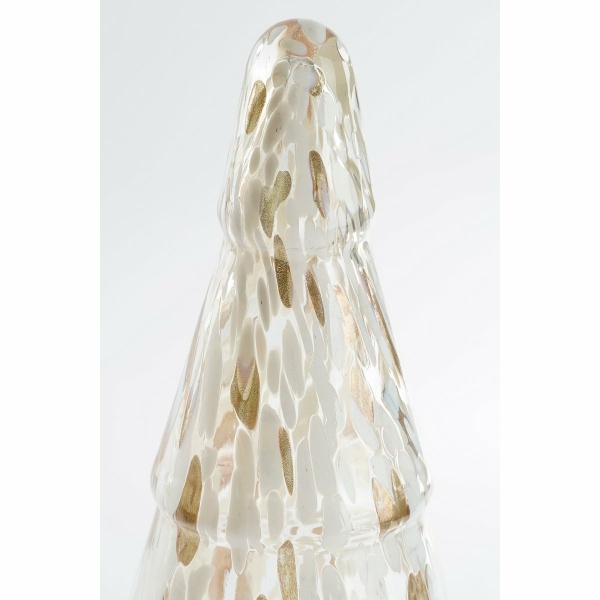 Kerstdecoratie Boom - H42 x Ø16 cm - Glas - Wit