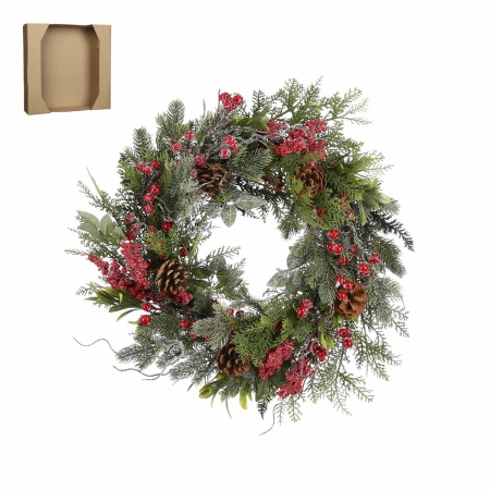 Randell Kerstkrans - Ø50 cm - Rood