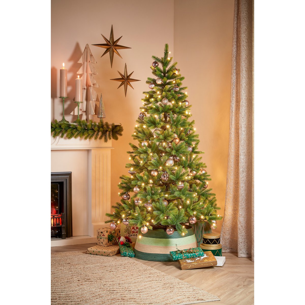 Kerstboomrok - H26 x Ø58 cm - FSC Mix - Papier - Groen