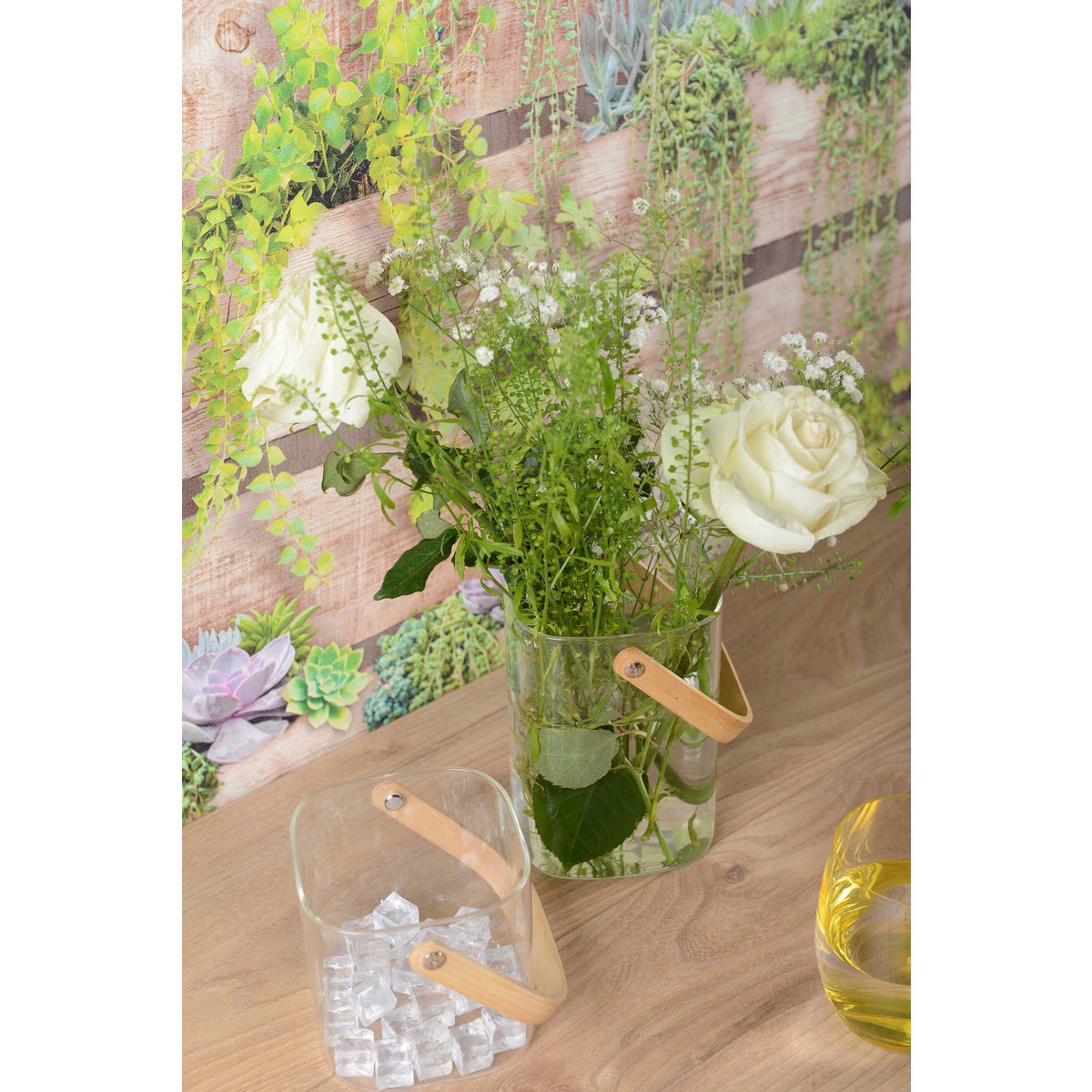 IJsemmer met houten handgreep 11,5x11x15.5 cm