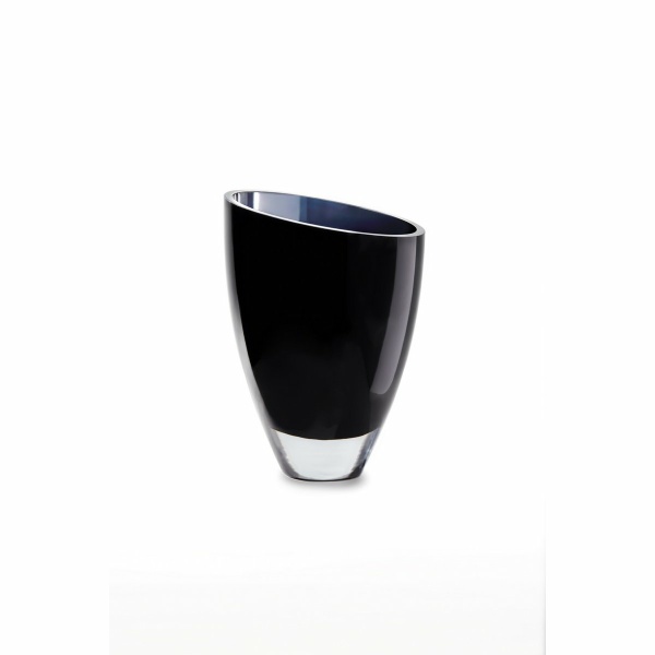moderne glazen vaas elegant donkerblauw, BULED25IB, 9mm luxe glas