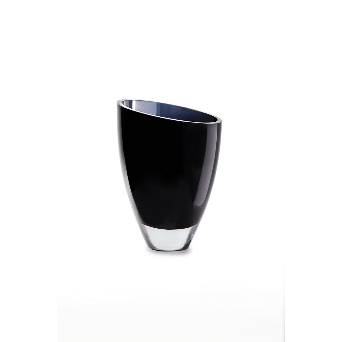 moderne glazen vaas elegant donkerblauw, BULED25IB, 9mm luxe glas