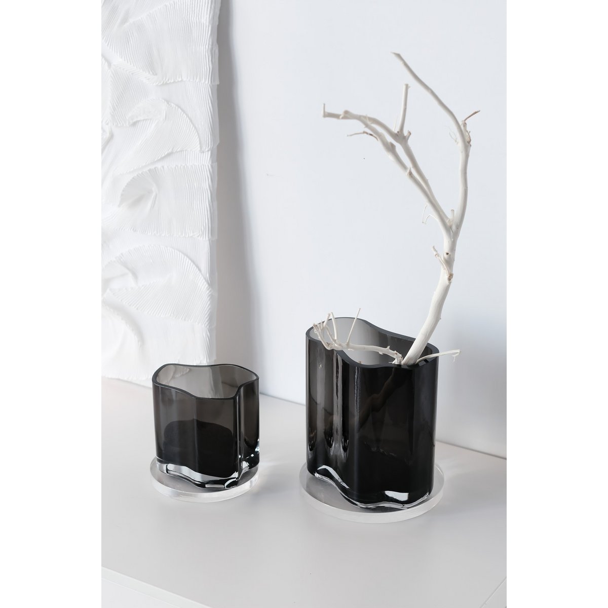 Nieuwe moderne designvaas geïnspireerd op CORAL en Aalto, middelgroot, COR20GR