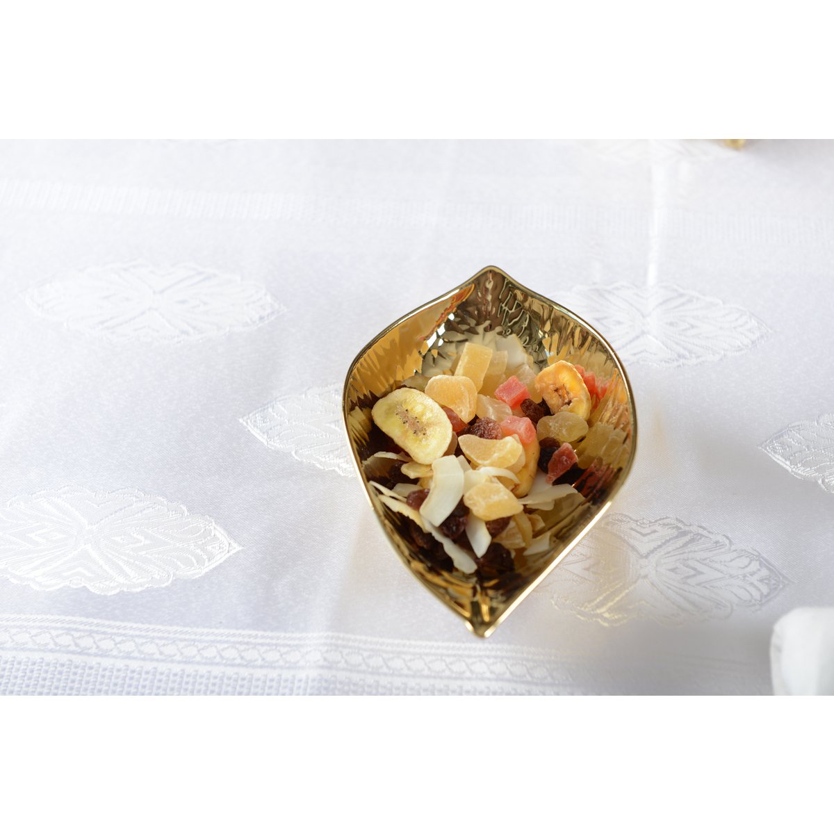 Zilveren keramische bladbeker 17x10x3cm