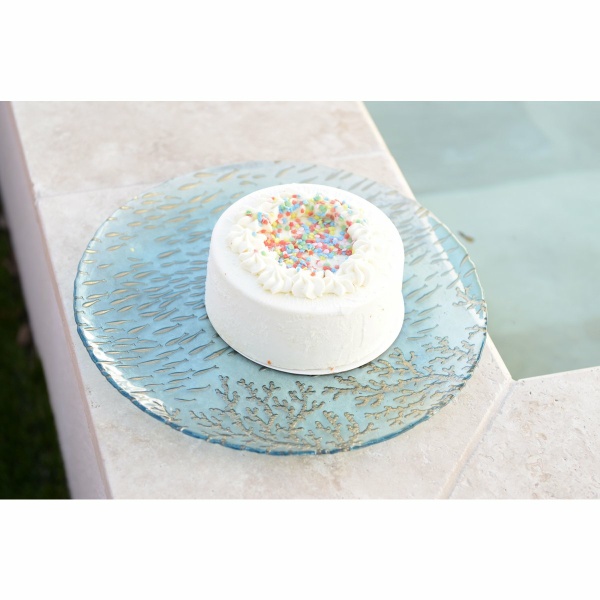 Wed Blue Presentation Plate 33x33x3cm