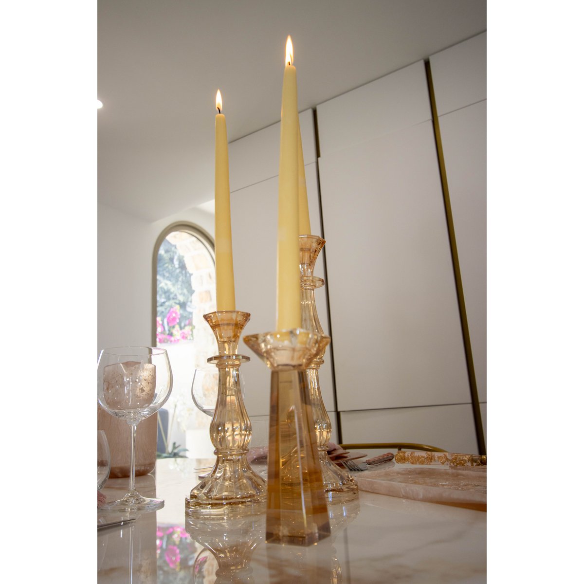 H16cm Amber -knop