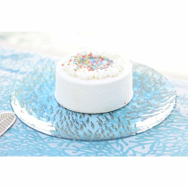 Wed Blue Presentation Plate 33x33x3cm
