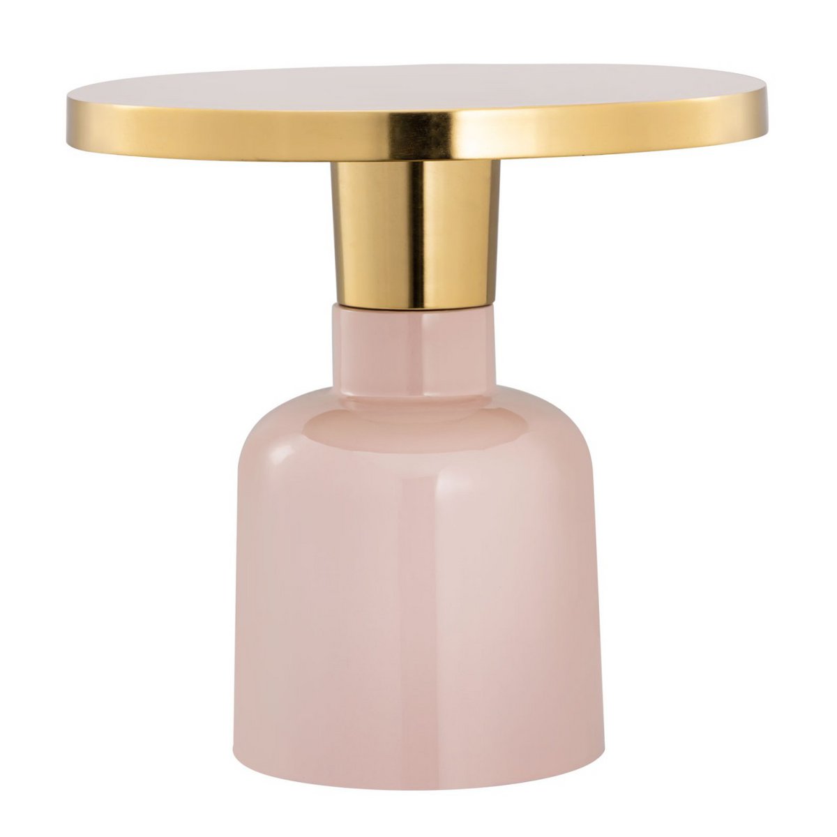 Bijzettafel rond ø 45 H 45 cm Decoratieve tafel Lampentafel Salontafel Glamtafel Metaal en email