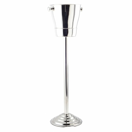 Roestvrijstalen voet champagne emmer h.84 cm