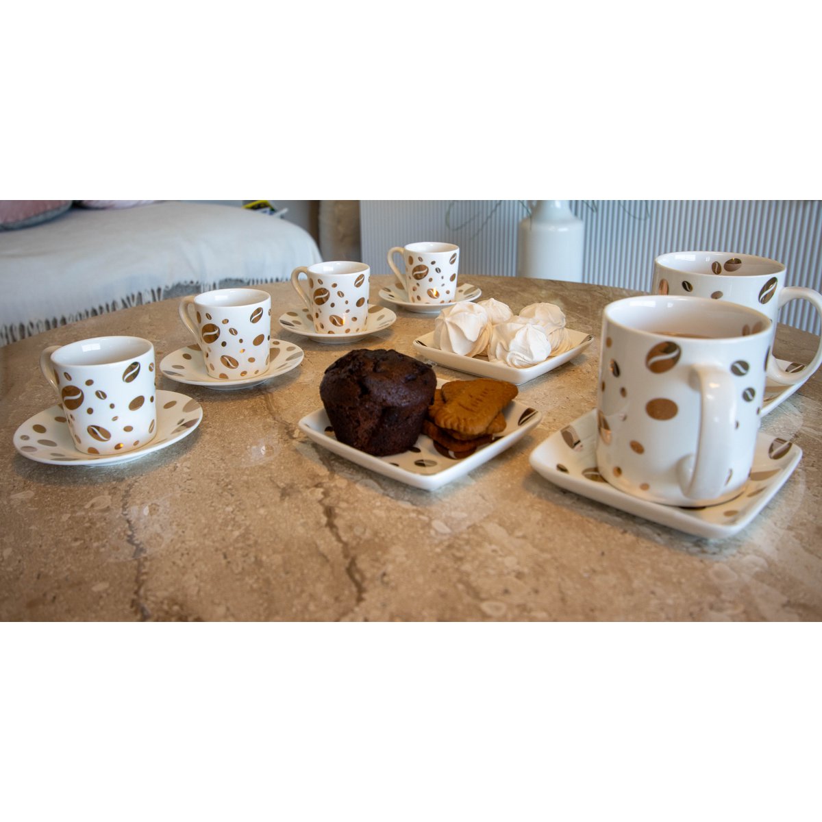 Coffee Grain Cups - veel van 4