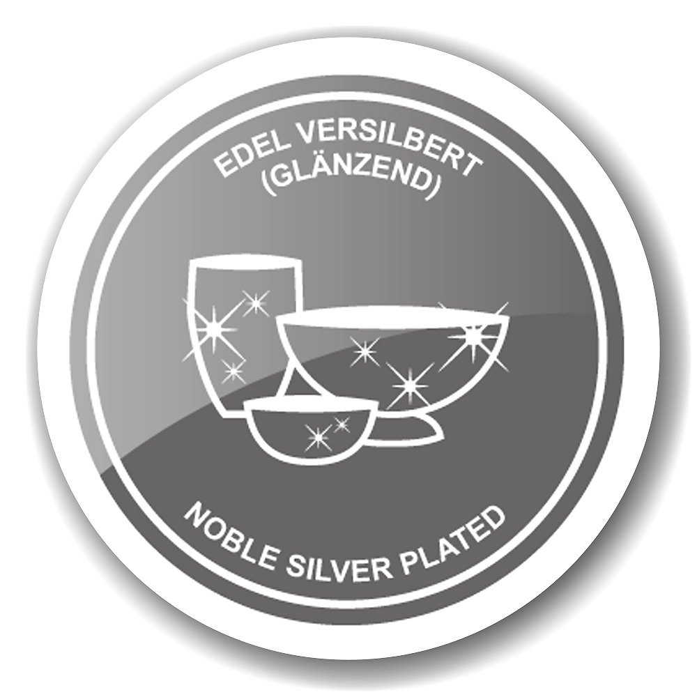 EDZARD set van 4 spar servetringen, verzilverd, hoogte 5 cm, diameter 4,5 cm
