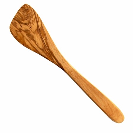 Set van 100 spatels 30 cm zonder gaten gemaakt van olijfhout