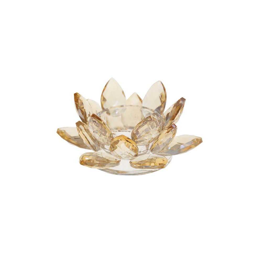 Lotus Amber -knop 11x11x5cm