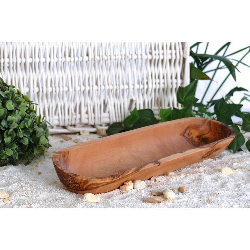 Badkamerplank van fijn olijfhout, 30 cm