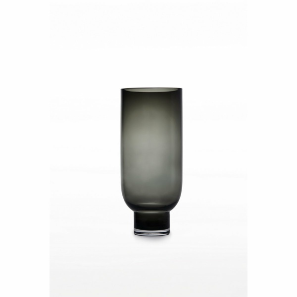 Moderne Luxe koffer van 9MM dik glas, donkergrijs, Sober design, OMAHA 28GR