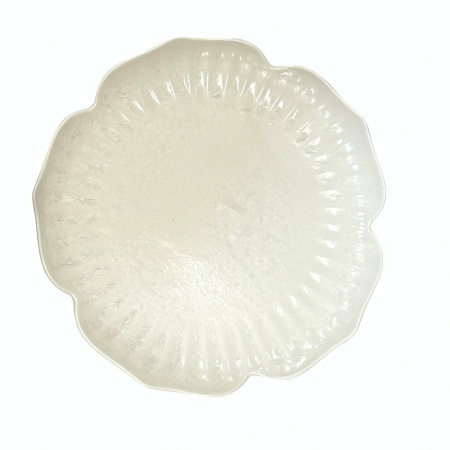 Floral White Porselein Dessert Plate 18,5 cm