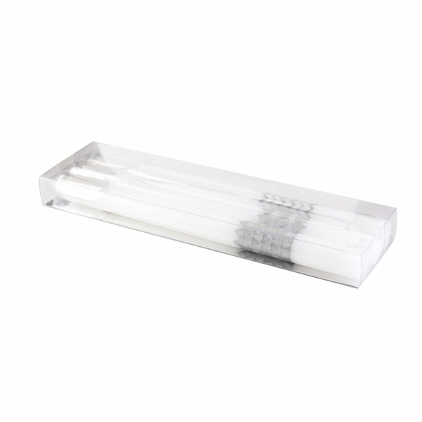 Silver Decor Torch Candles - veel van 3