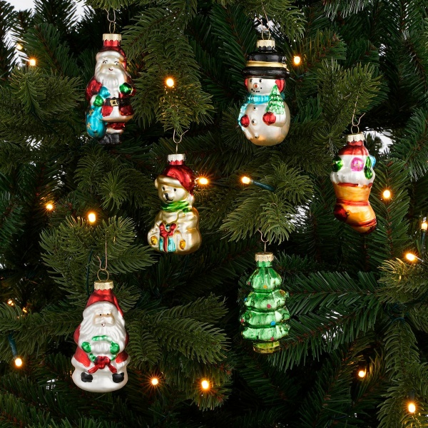 Kerst Ornamenten - Set 6 stuks - Glas - Groen