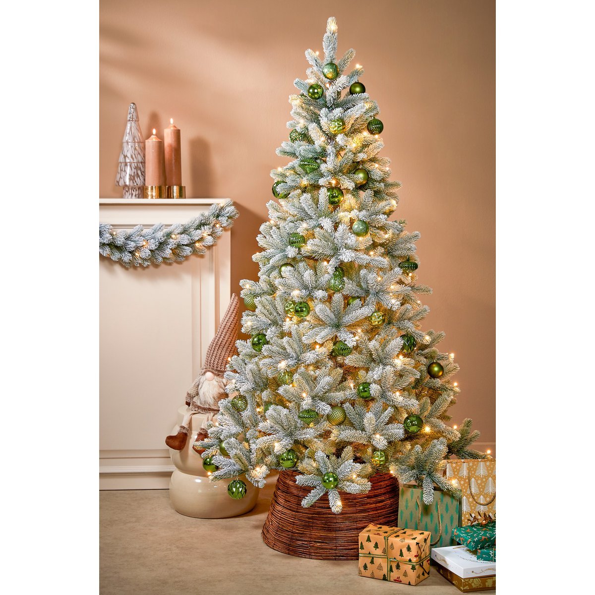 Kerstballen Set - 60 Stuks - Ø7 cm - Onbreekbaar - Donkergroen