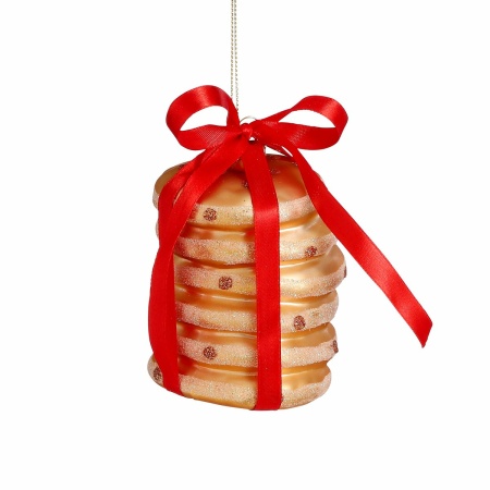 Kerst Ornament Koekjes - L7 x B8 x H10 cm - Bruin