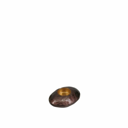 Kastanje aluminium knop 11,5x8.5x4cm