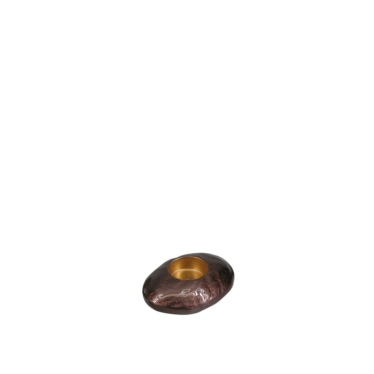 Kastanje aluminium knop 11,5x8.5x4cm
