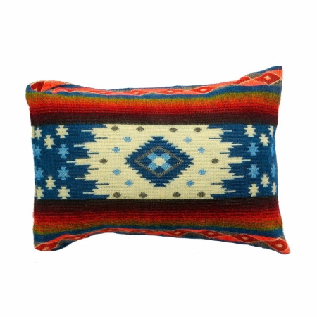 Kussen 40x60cm - Native Quilotoa Blue - inclusief binnenkussen van eendenveren