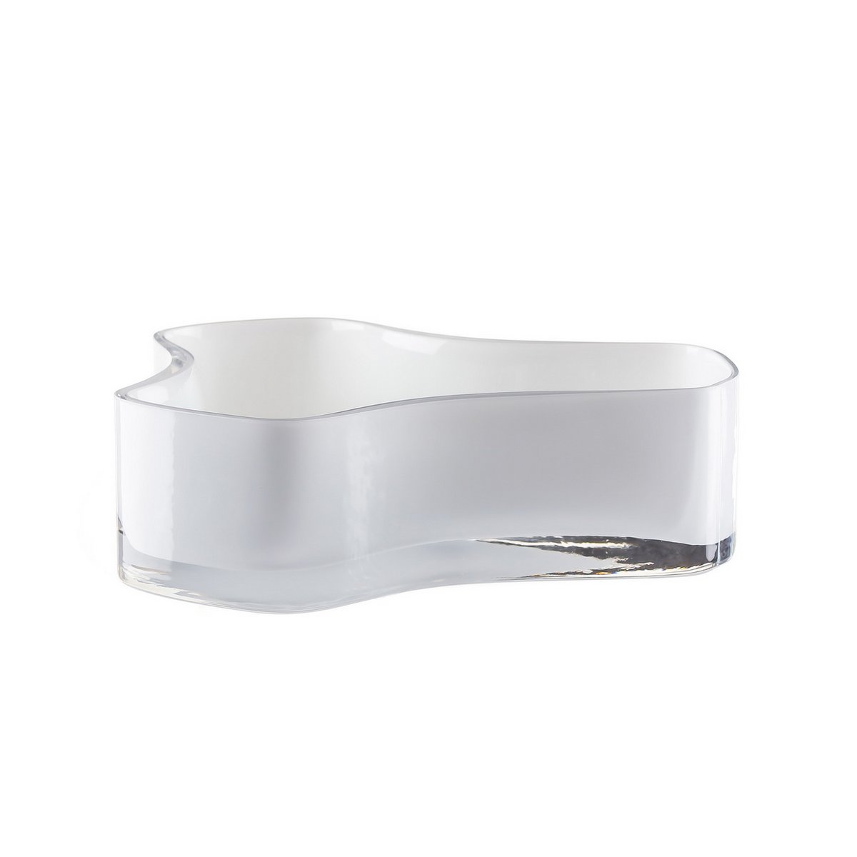 Nieuw modern design grote kom of bord, geïnspireerd op CORAL en Aalto, COR08WH