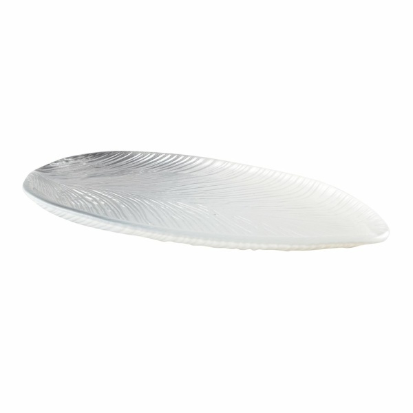 Zilver zilvermodel blad 30x14x2cm