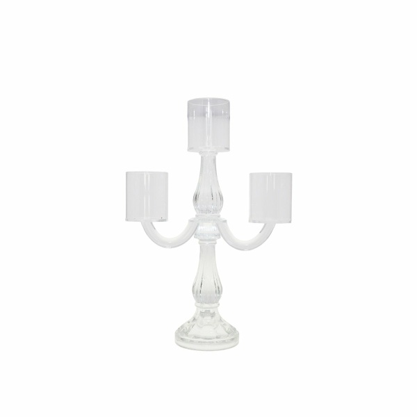 Kroonluchter 3 lichten transparant H35cm