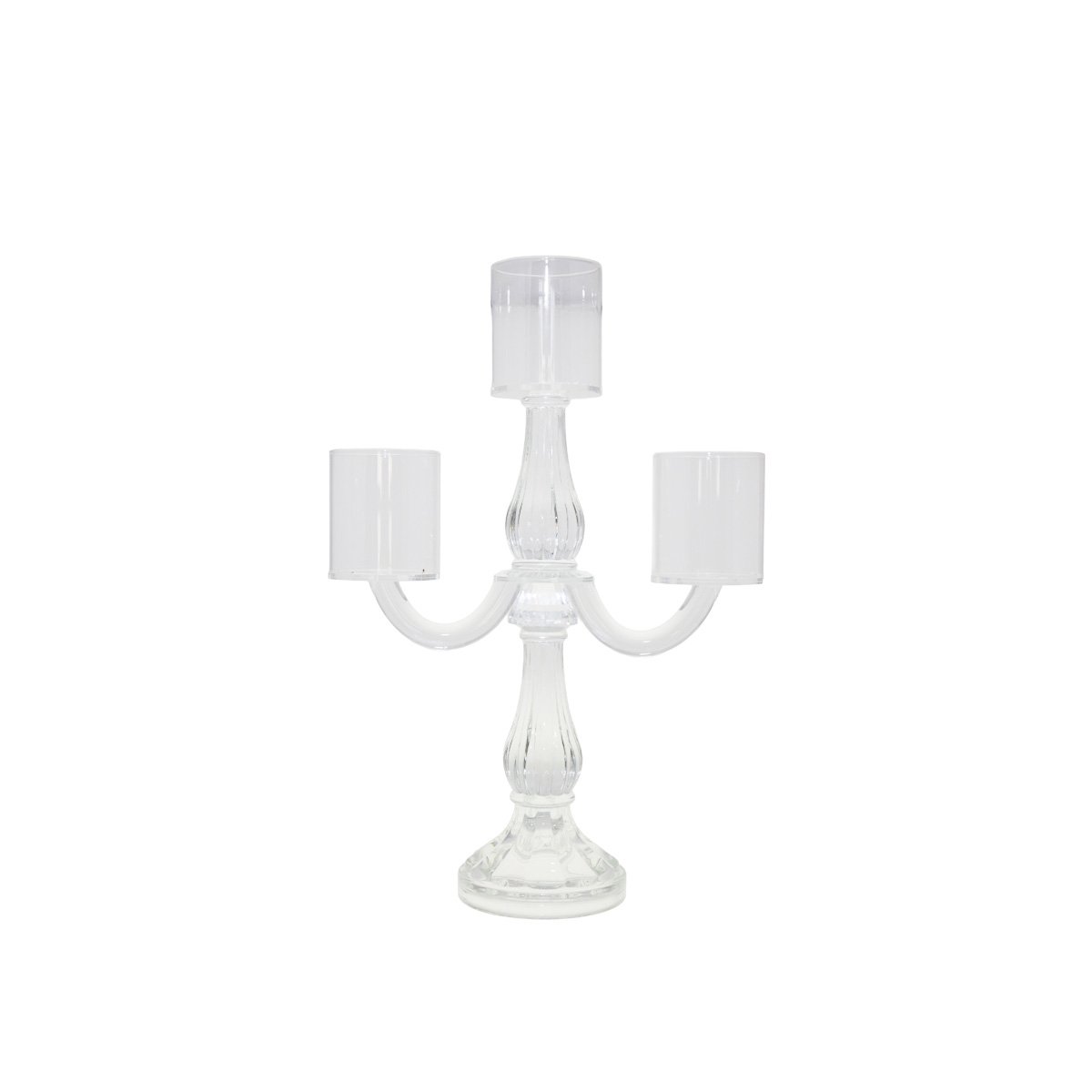 Kroonluchter 3 lichten transparant H35cm
