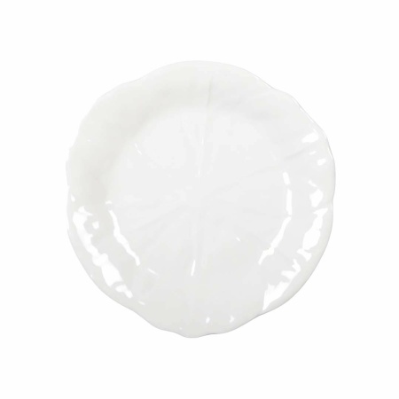 Witte dessertplaat in melamine 21x21x1.5 cm