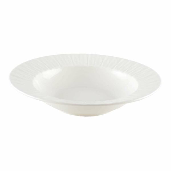 Witte holle plaat Lilia 20.3x20.3x4.3cm
