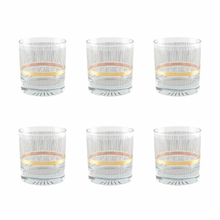 Zwarte en gouden whisky -bril - veel 6