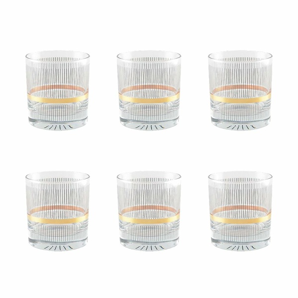 Zwarte en gouden whisky -bril - veel 6