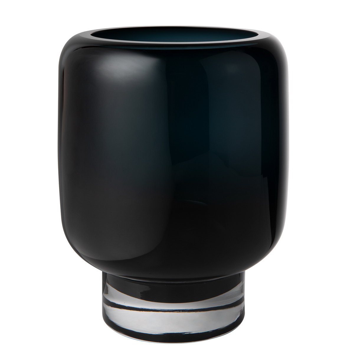 iconisch design moderne glazen vaas, Ink Blue, ZADAR 25IB, luxe 9mm glas