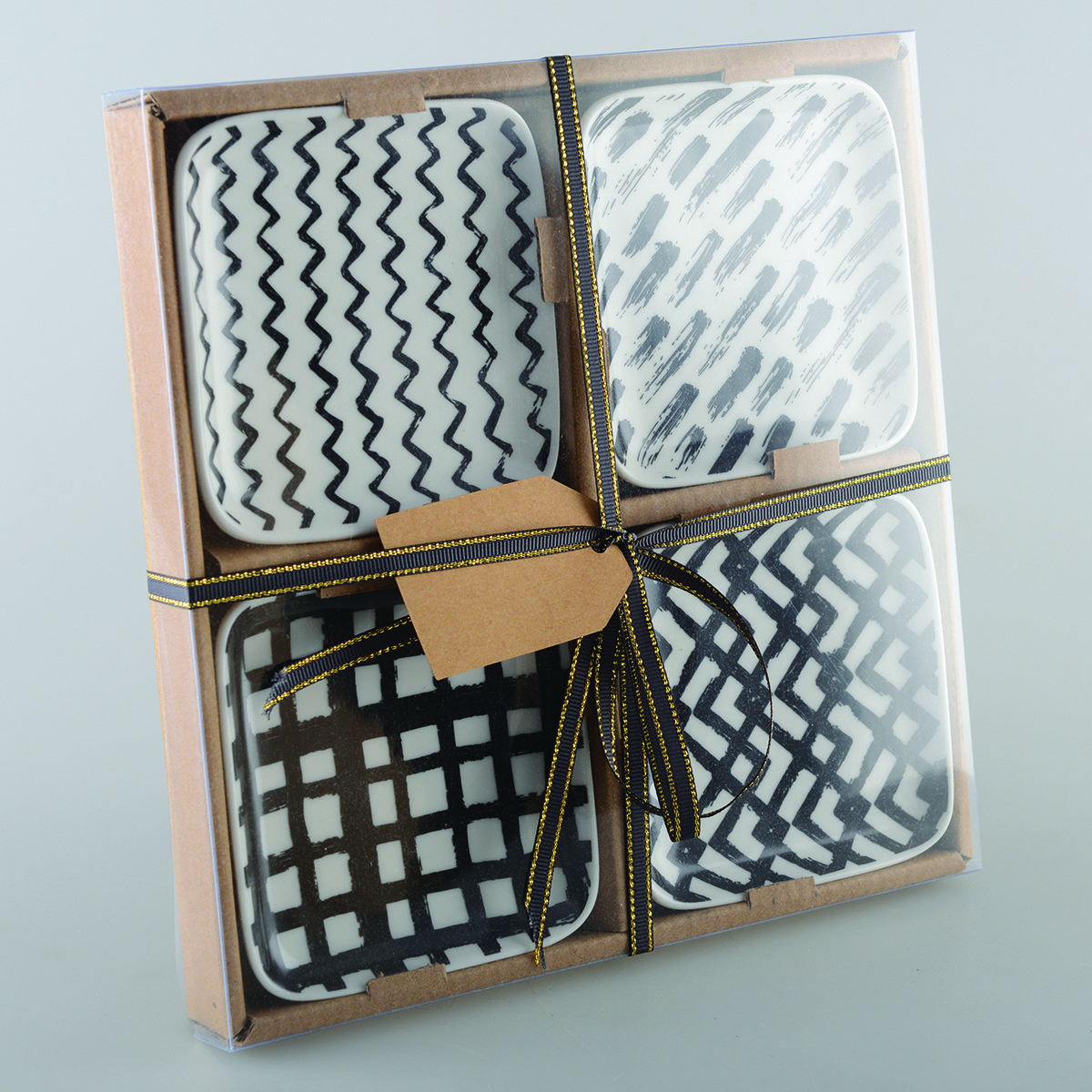 Zwart -witte bekers 9,5 cm - veel 4