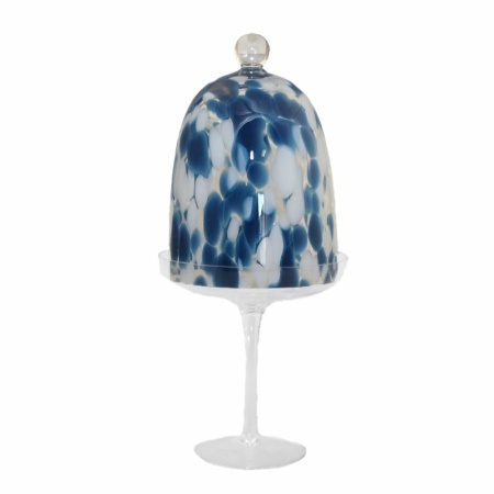 Wit en blauwe bel 15x15x32.5cm