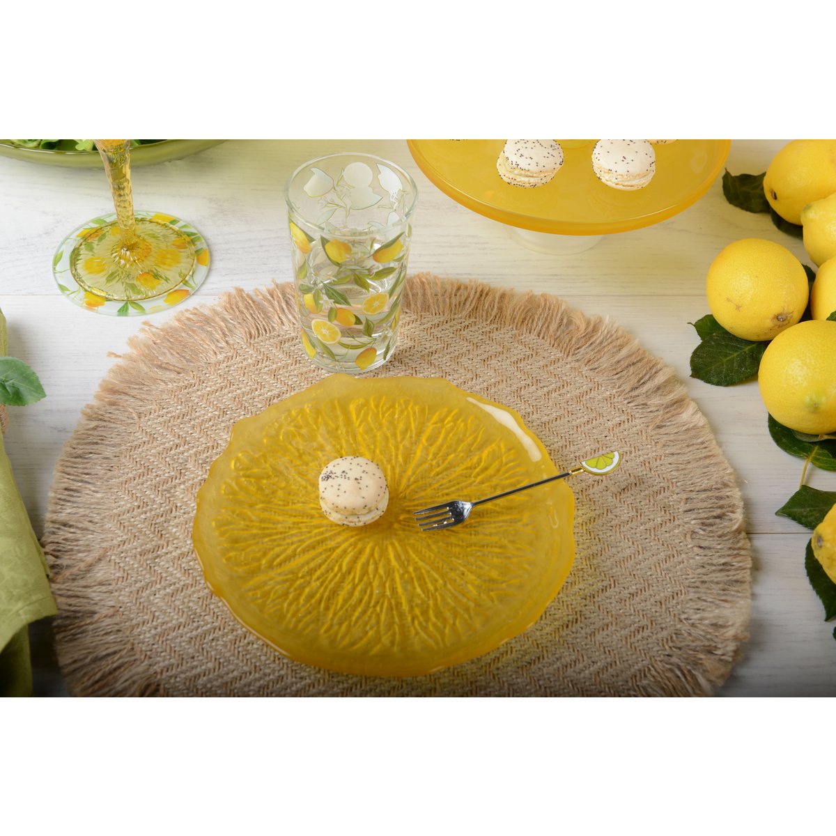 Lemon Dessert Forks - veel van 6