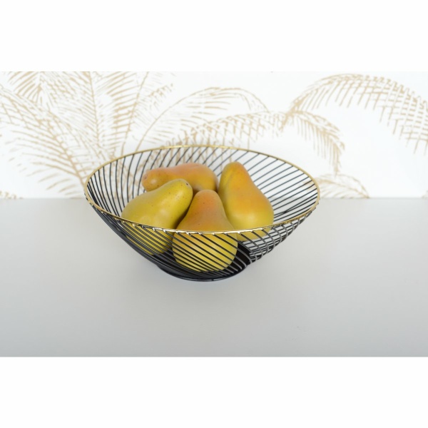 Black Bread Basket gouden grens