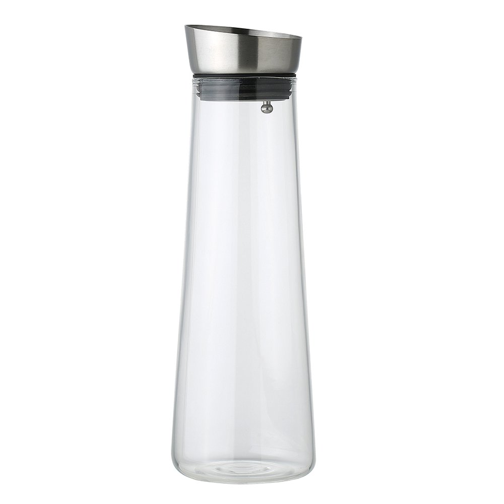 Glazen pichet metalen kurk 1.2l