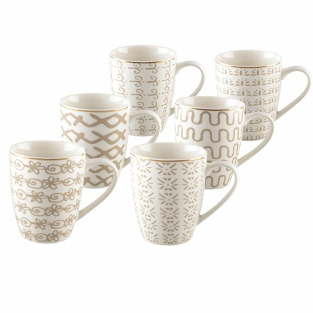 350 ml geometrische mokken - veel 6