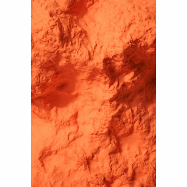 Keramieken vaas w. look of rock, in trendy oranje CHU32OR
